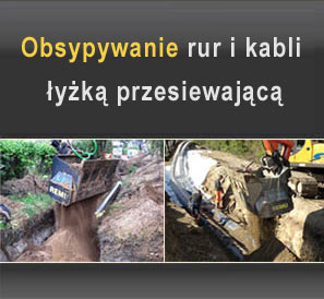 Obsypywanie rur i kabli �y�k� REMU